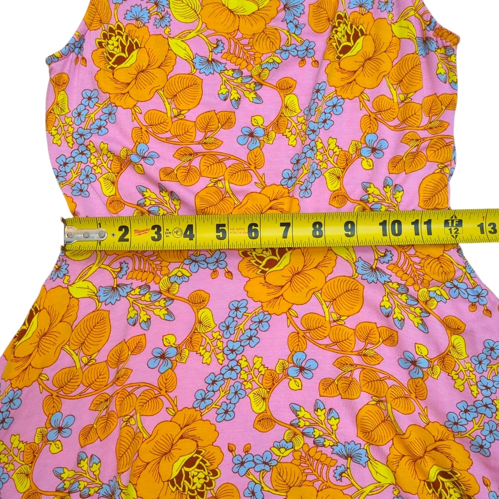 Agnes & Dora Fit and Flare Tank Dress, I Got You Babe Fisher X-Small Floral Midi - Picture 9 of 16